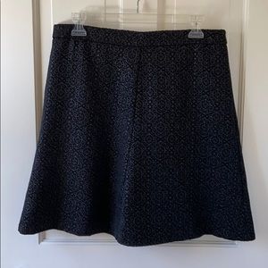 Black skirt with shiny pattern
